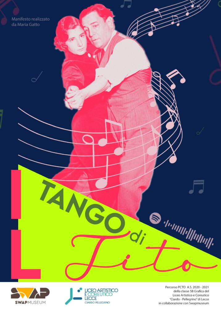 poster il tango di tito maria gatto radio laser news matera potenza puglia basilicata