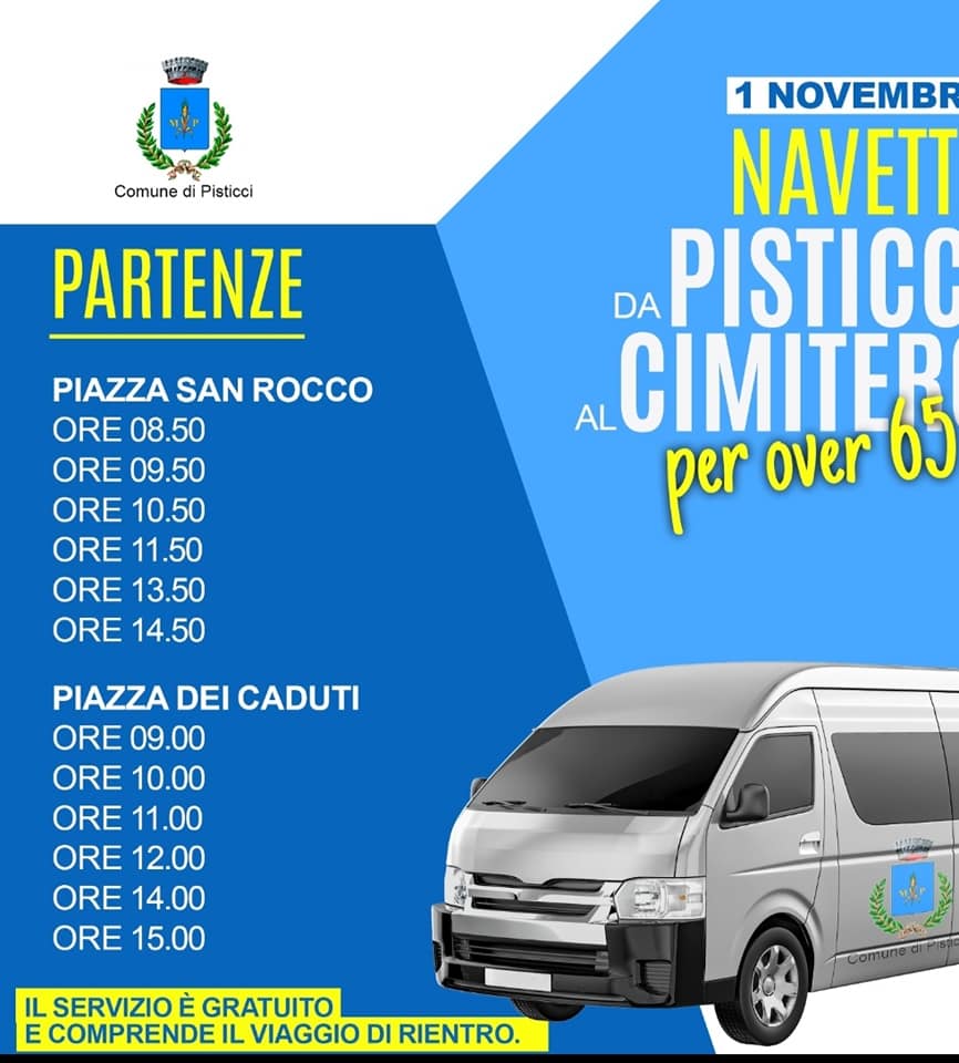 comune di pisticci. navetta e taxi sociale per i cimiteri 2 313409317 461104339451321 7571254116905305466 n radiolaser news matera potenza puglia basilicata