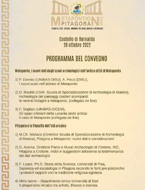 Al via il Festival “Metapontion Pitagora”, edizione 2022