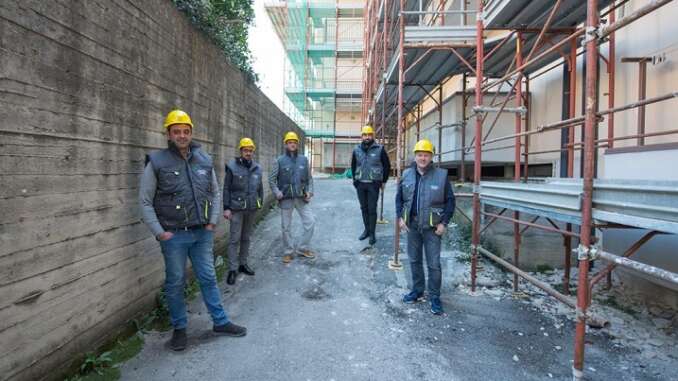 cantiere Moliterno, tecnici con ing. Cestari