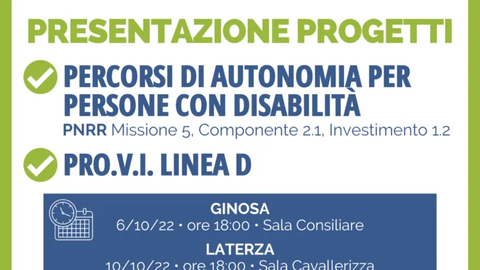 presentazione progetti