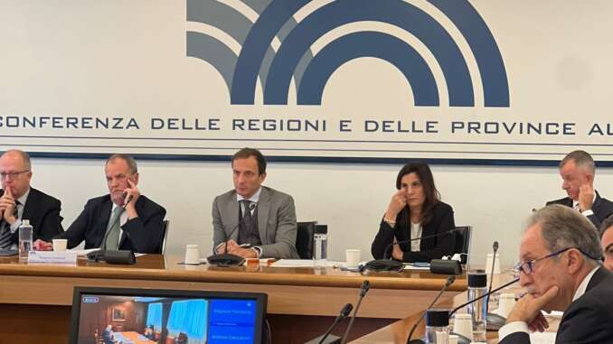 17.11.2022_ Bardi alla riunione della Conferenza delle Regioni