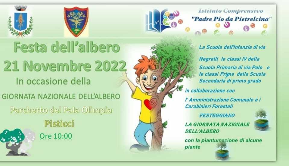 Pisticci. Festa Nazionale dell'Albero il 21 Novembre