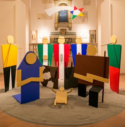 7 il presepe geometrico di lucio del pezzo 2013 legno radio laser news matera potenza puglia basilicata