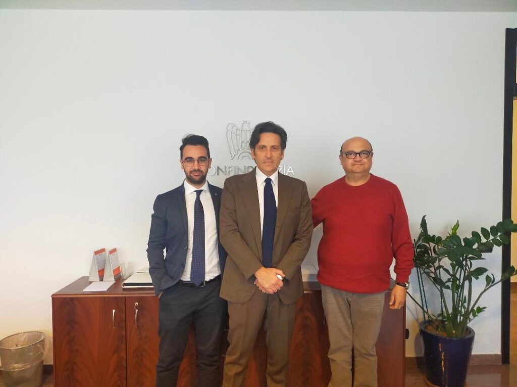 ugl matera incontra il presidente di confindustria basilicata 1 avv. francesco somma presidente confindustria basilicata segretari ugl matera radio laser news matera potenza puglia basilicata