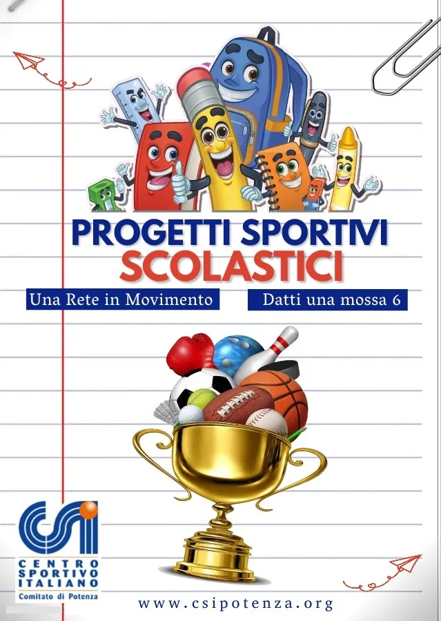 Pronti…via!! Ripartono i progetti scolastici del CSI Potenza Interessati gli Istituti “L. Milani”, “L. La Vista” e “G. Leopardi” dai progetti UNA RETE IN MOVIMENTO e DATTI UNA MOSSA