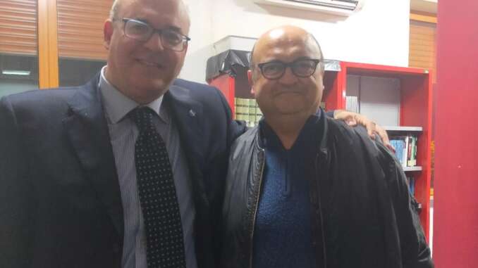 Fabrizio TATARELLA, Vice Presidente Nazionale Fondazione Pinuccio Tatarella + Pino GIORDANO, Segretario Provinciale UGL Matera