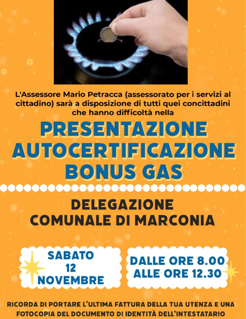 bonus gas. amministrazione comunale di pisticci: nessuno resti fuori dalla misura regionale.