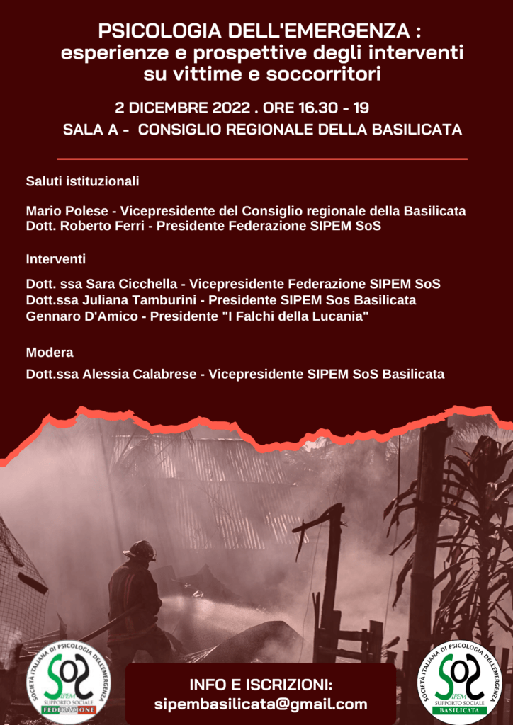psicologia dell'emergenza 1 psicologia dellemergenza esperienze e prospettive degli interventi su vittime e soccorritori 1 radiolaser news matera potenza puglia basilicata