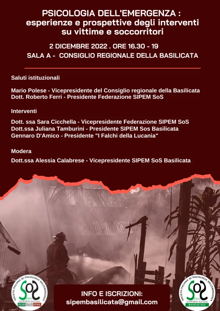 PSICOLOGIA DELL'EMERGENZA