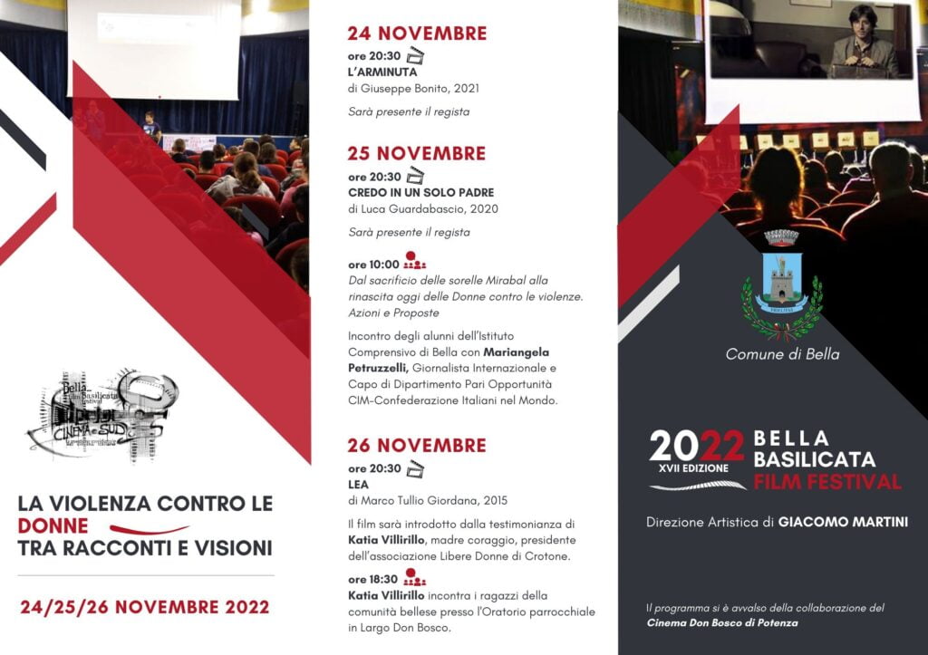 bellabasilicatafilmfestival22programman.2 radiolaser news matera potenza puglia basilicata