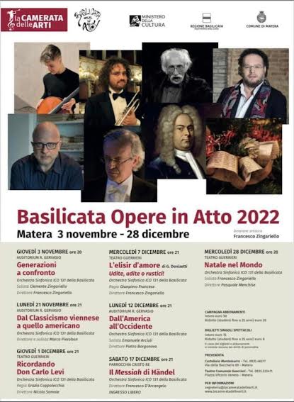 <strong>LA CAMERATA DELLE ARTI IL 3 NOVEMBRE ALL’AUDITORIUM GERVASIO </strong><strong><br></strong><strong>CON “GENERAZIONI A CONFRONTO”</strong>