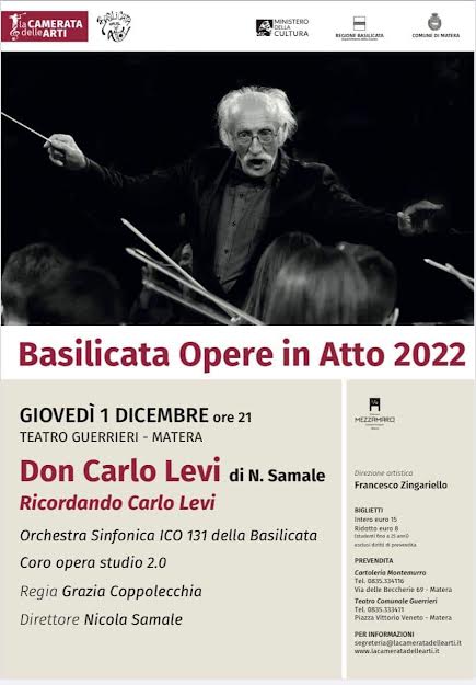 <strong>ricordando carlo levi l’1 dicembre a matera l’opera“don carlo levi” di nicola samale per “la camerata delle arti”</strong>