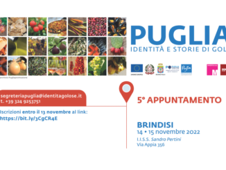 <strong>a brindisi in arrivo “puglia identità e storie di gola lunedì 14 e martedì novembre</strong> 11 image 1 radiolaser news matera potenza puglia basilicata