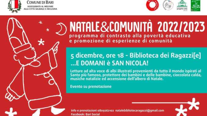 05-12-22 oggi pomeriggio la veglia di San Nicola delle bambine e dei bambini_locandina