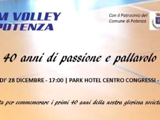 promemoria evento pm volley: "40 anni di passione e pallavolo" 103 40 anni pm web e1672217110636 radio laser news matera potenza puglia basilicata