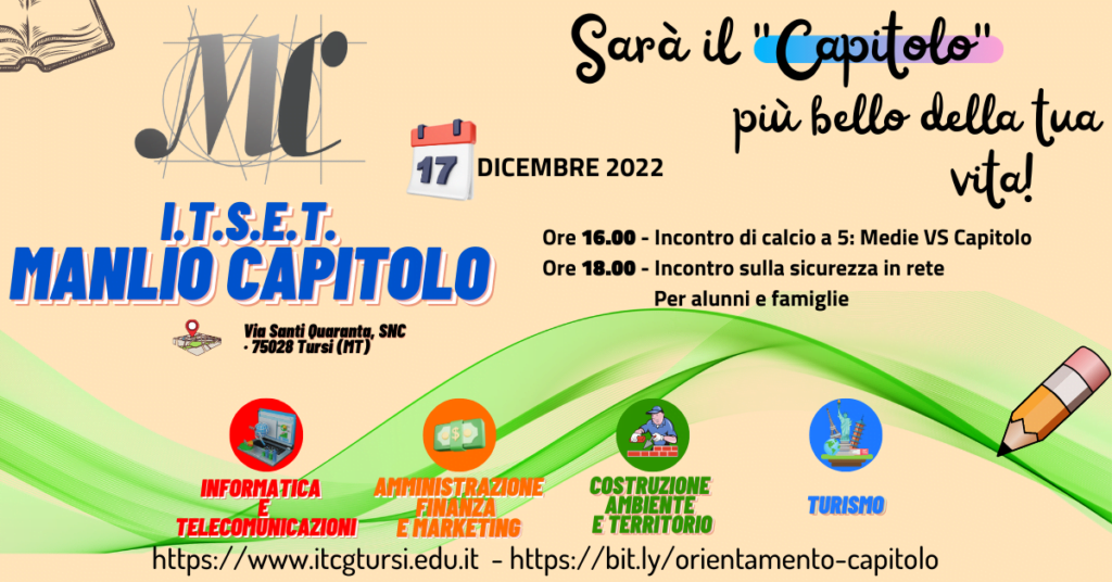 orientamento al manlio capitolo. scuola aperta ai genitori ed alunni di terza media 1 copertina17dicembre radio laser news matera potenza puglia basilicata
