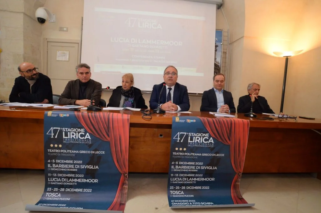 STAGIONE LIRICA DELLA PROVINCIA DI LECCE: CON UNA NUOVA PRODUZIONE E UN CAST INTERNAZIONALE DEUTTA “LUCIA DI LAMMERMOOR”