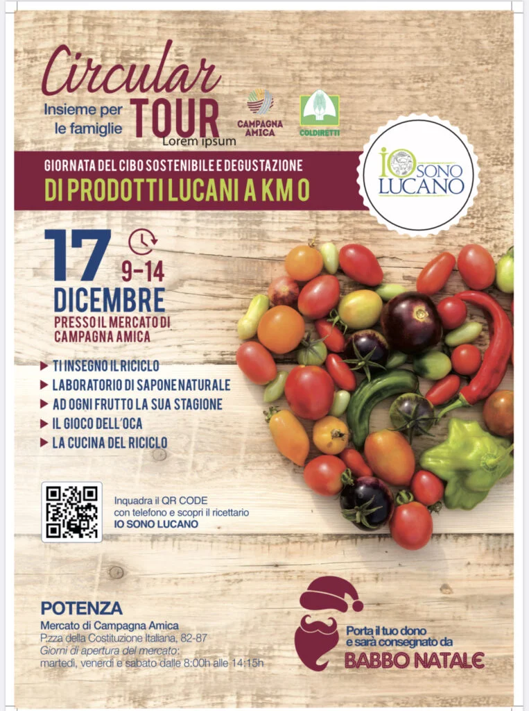 COLDIRETTI: A MATERA E A POTENZA DUE EVENTI PER SOSTENERE IL CIBO SOSTENIBILE