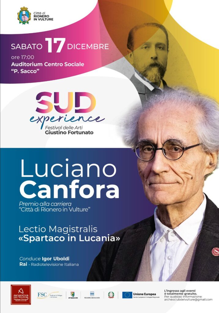 luciano canfora ufficiale radiolaser news matera potenza puglia basilicata