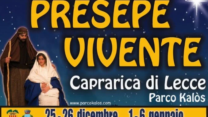 Locandina Presepe vivente di Kalos