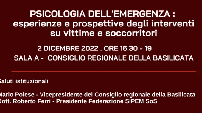 PSICOLOGIA DELL'EMERGENZA esperienze e prospettive degli interventi su vittime e soccorritori (1)