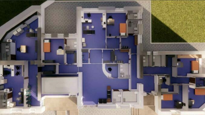Vista 3d ospedale Stigliano