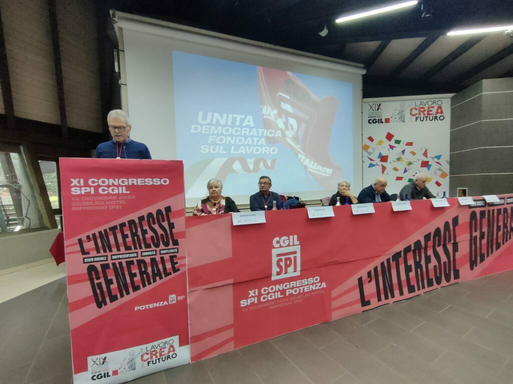 <strong>pasquale paolino confermato segretario generale spi cgil di potenza</strong> 1 congresso spi cgil pz radiolaser news matera potenza puglia basilicata