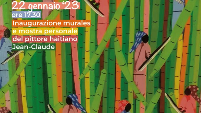 16-01-23 a Casa delle Culture di Bari da domani una mostra di quadri del pittore haitiano Jean-Claude_locandina