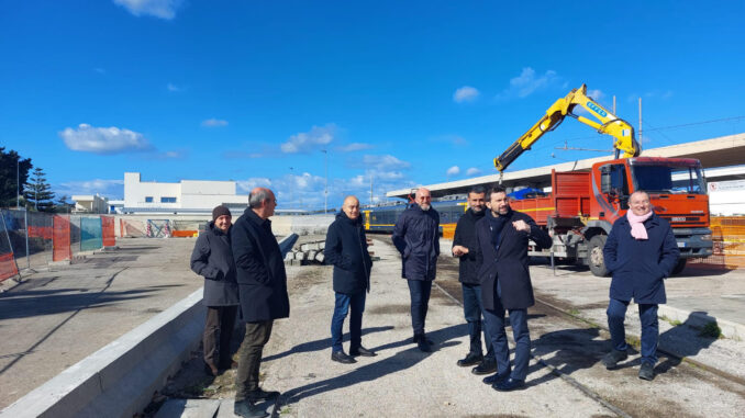 31-01-23 sopralluogo area cantiere parcheggio di scambio stazione Torre a Mare