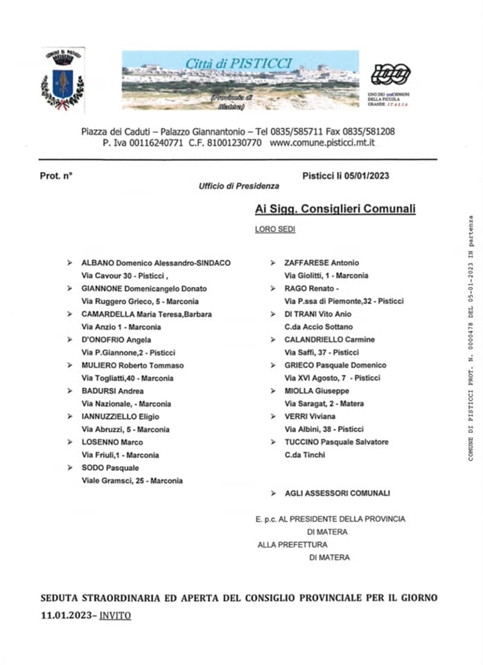 pisticci scalo. seduta straordinaria e aperta del consiglio provinciale sul tema della sanità territoriale 1 324505363 686972989828540 700877499866907063 n radiolaser news matera potenza puglia basilicata