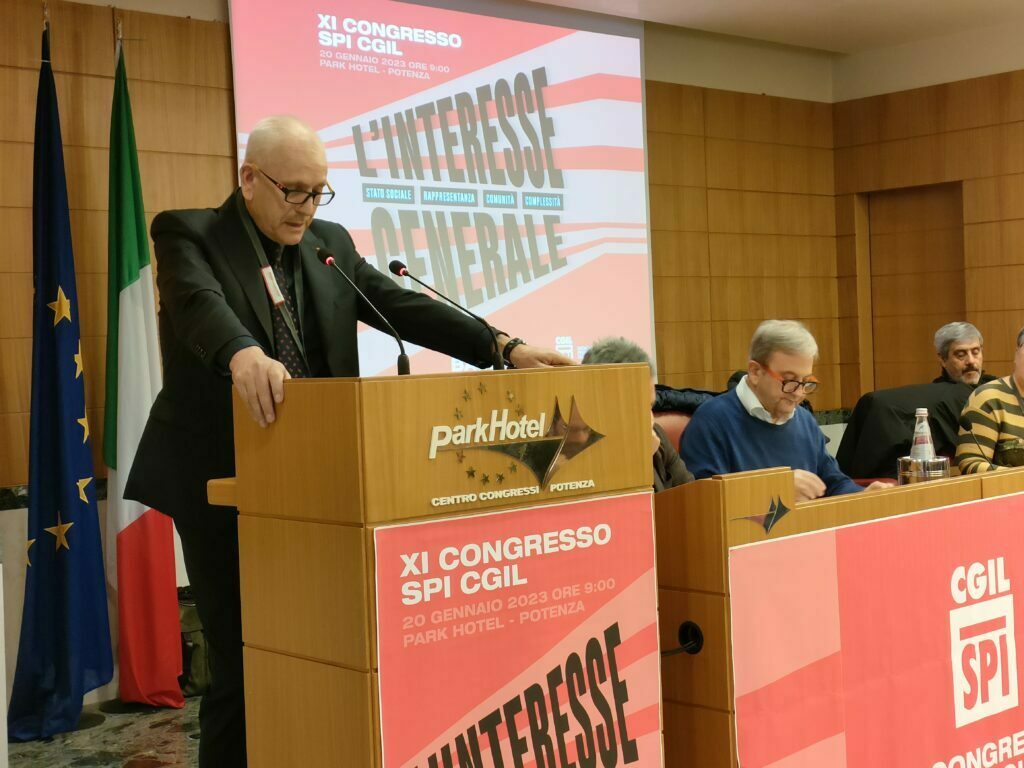 allegretti congresso spi cgil basilicata radio laser news matera potenza puglia basilicata
