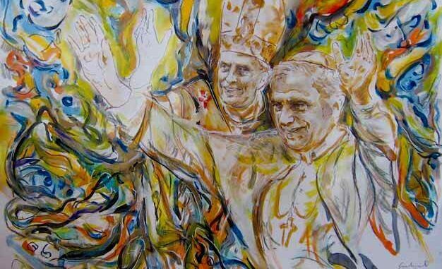 Francesco Guadagnuolo - 'Pietro, l’Apostolo della speranza (doppio ritratto di Benedetto XVI)'