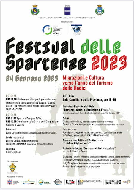 <strong>FESTIVAL DELLE SPARTENZE 2023 - DOMANI LA TAPPA DI POTENZA CON LA PRESENTAZIONE DEL LIBRO DI DELFINA LICATA E LA PERFORMANCE DI ULDERICO PESCE NEL CENTENARIO DELLA NASCITA DI ROCCO SCOTELLARO</strong>