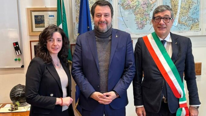 Merra e Stoppelli con il ministro Salvini