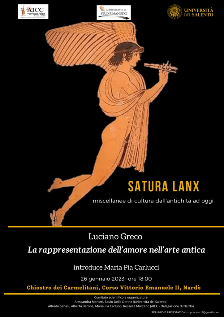 26 gennaio Nardò incontro rappresentazione amore arte antica