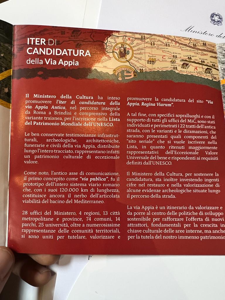 LA PROVINCIA SOTTOSCRIVE L'ATTO PER VIA APPIA PATRIMONIO UNESCO GLI INTERVENTI DI GIORDANO E BUFANO