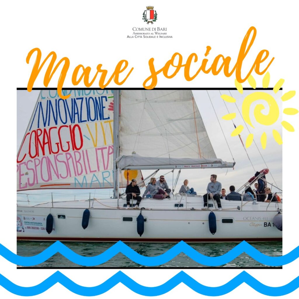 MARE SOCIALE AL VIA IL PERCORSO PREPROFESSIONALIZZANTE SULLA BARI SOCIAL BOAT RIVOLTO A MINORI E GIOVANI NEET ITALIANI E STRANIERI