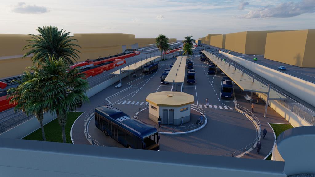 08 02 23 finanziato dal cipess terminal bus di bari centrale render terminal 1 radio laser news matera potenza puglia basilicata