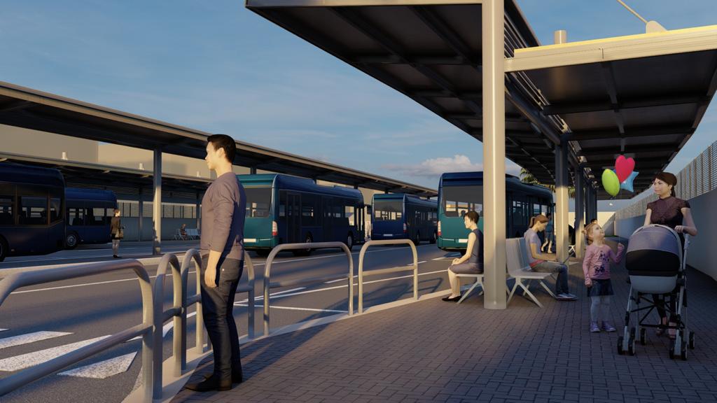 08 02 23 finanziato dal cipess terminal bus di bari centrale render terminal 2 radio laser news matera potenza puglia basilicata
