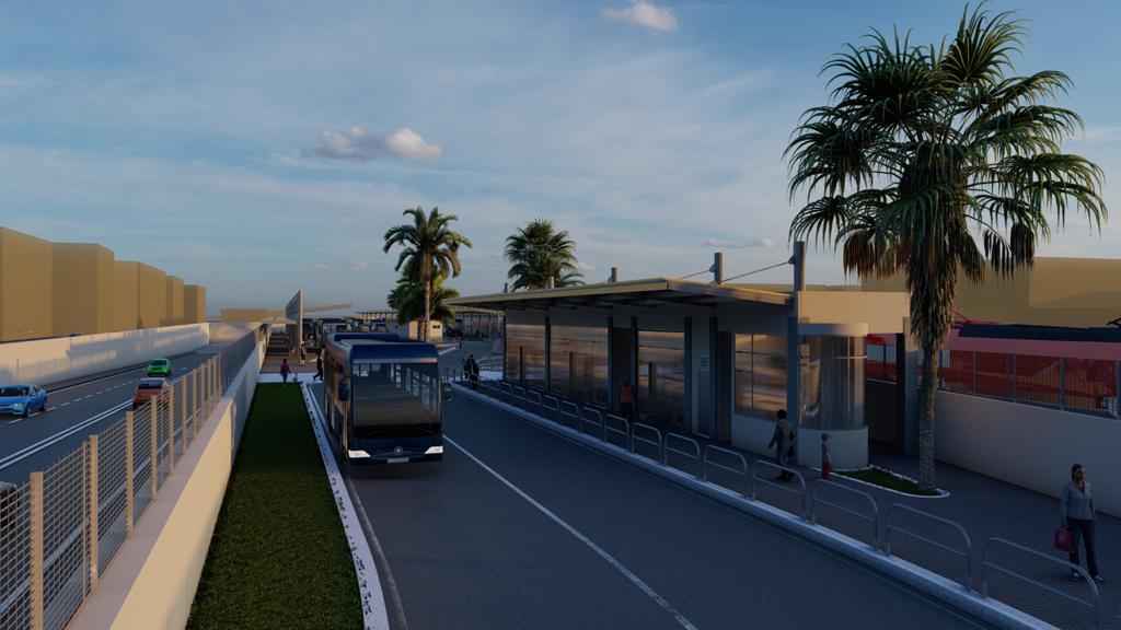 08 02 23 finanziato dal cipess terminal bus di bari centrale render terminal radio laser news matera potenza puglia basilicata