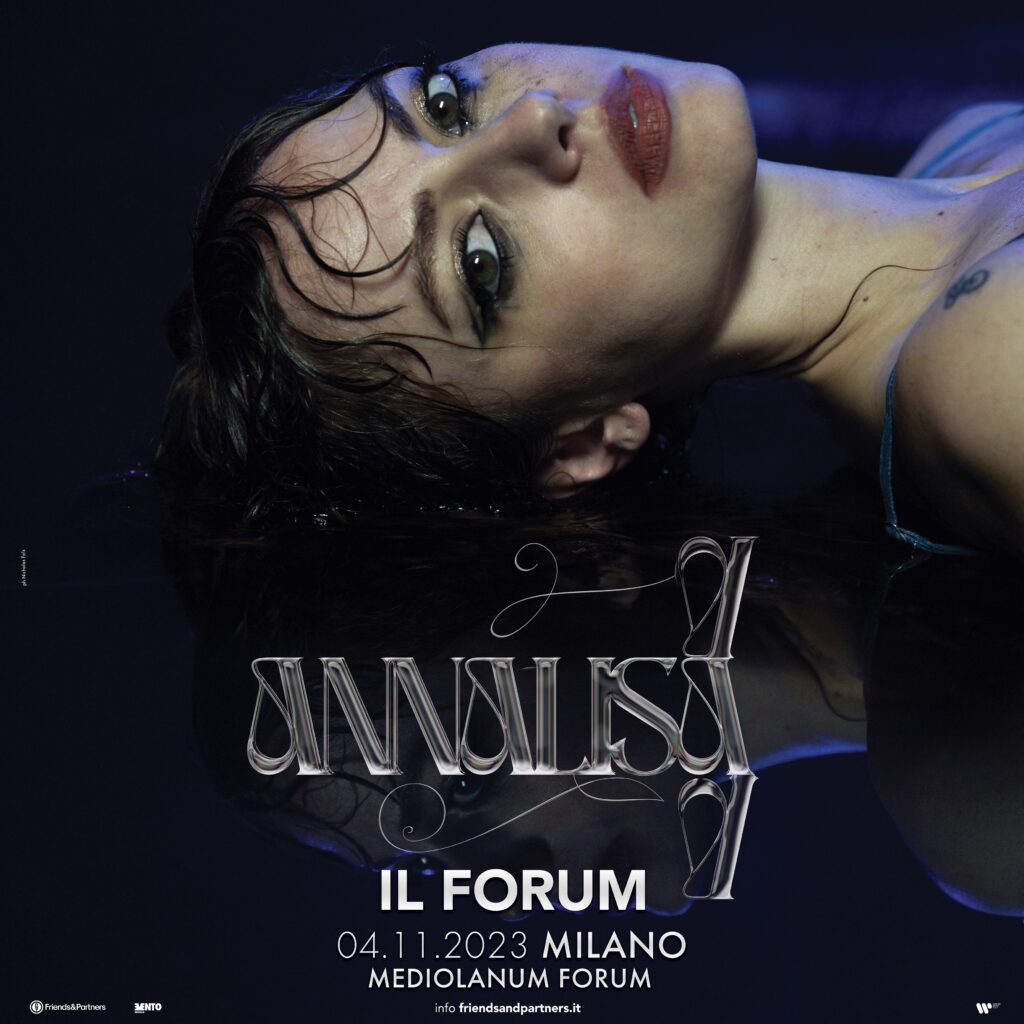 ANNALISA: IL 4 NOVEMBRE PER LA PRIMA VOLTA IN CONCERTO AL FORUM DI ASSAGO. STASERA SUPEROSPITE DEL FESTIVAL DI SANREMO DAL SUZUKI STAGE DI PIAZZA COLOMBO
