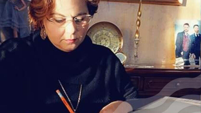 La stilista Helena Caldararo