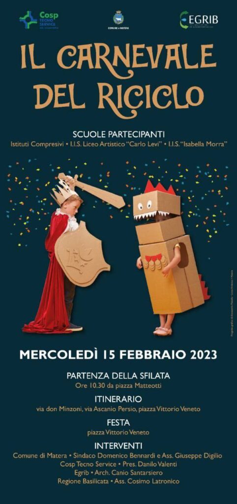 A Matera il primo Carnevale del riciclo