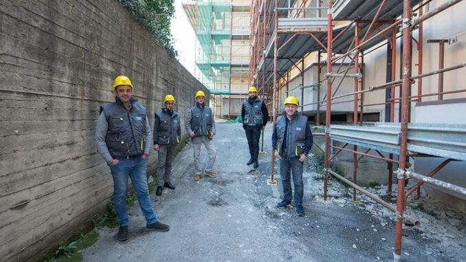 tecnici Centro Moliterno Gruppo Cestari in cantiere-sismabonus