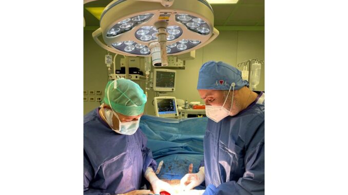Foto dell'intervento sul pancreas al madonna delle grazie