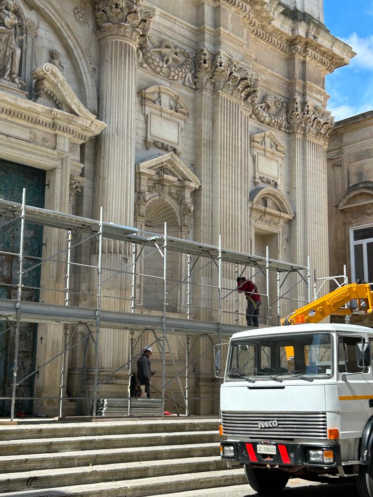 impalcatura santirene dettaglio radio laser news matera potenza puglia basilicata