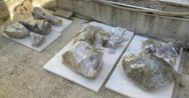 Il restauro della statua (5)
