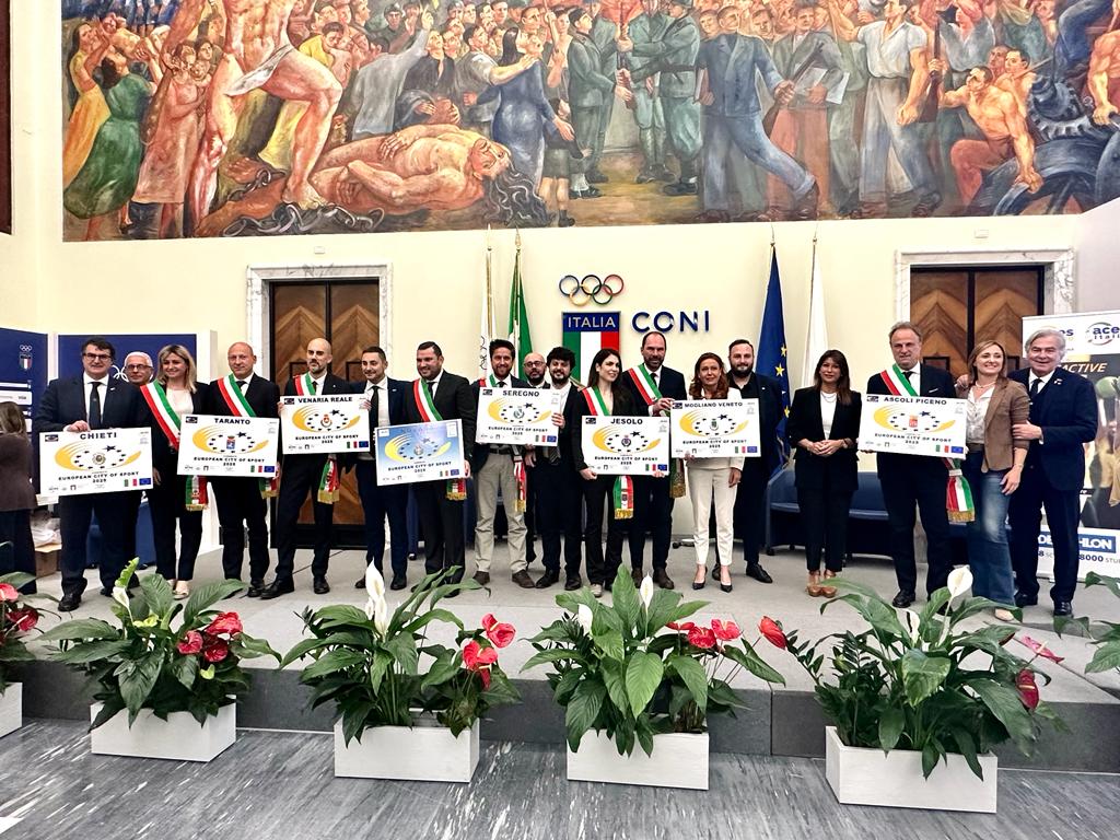 Città europea dello Sport, Taranto presente alla cerimonia di candidatura a Roma cerimonia