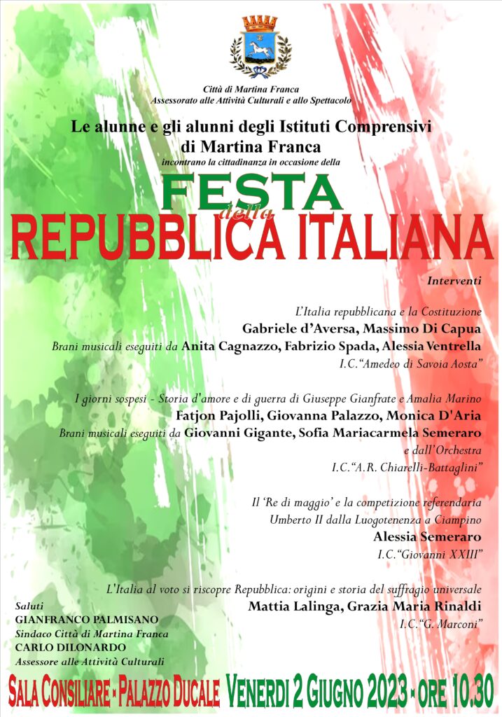 Festa della Repubblica, il 2 giugno gli studenti protagonisti di un incontro a Palazzo Ducale studenti